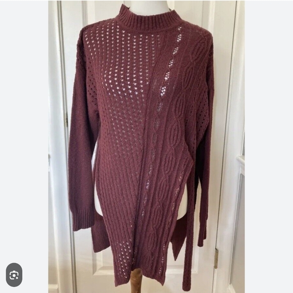 *Updated Pics!* Free People Harper Knit Set in Pretty Berry - Large - Picture 11 of 16